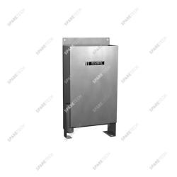 Bac à lance brosse inox Mosmatic N°29.027 pour station de lavage auto, équipement professionnel avec trop-plein et déversoir 2''