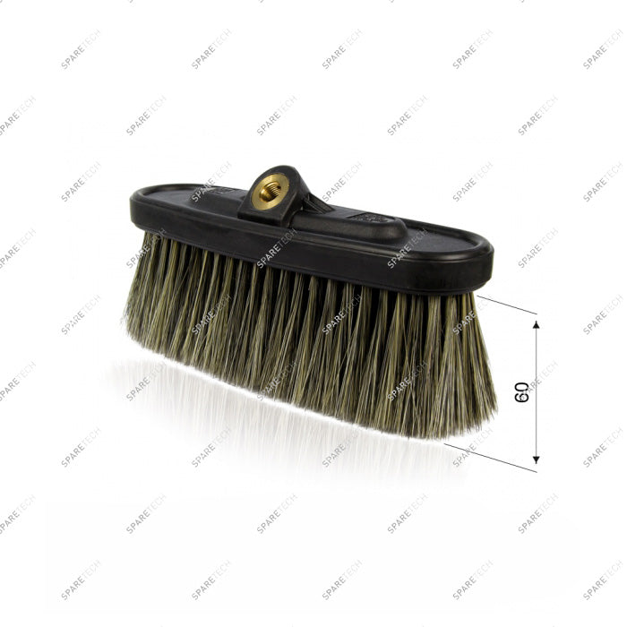 Brosse MTM monobloc mixte 6cm, F1/4" pour station de lavage auto professionnel, équipement professionnel, pièces détachées.
