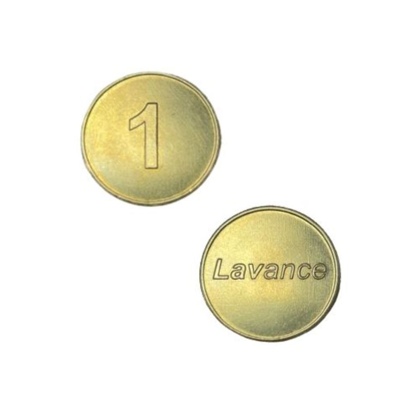 Jetons laiton 26x2.3mm pour stations de lavage auto (lot de 100)
