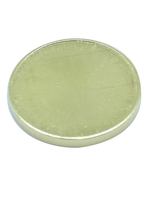 Jetons en laiton troués 22.5x1.8mm, trou 6mm (Lot de 100)