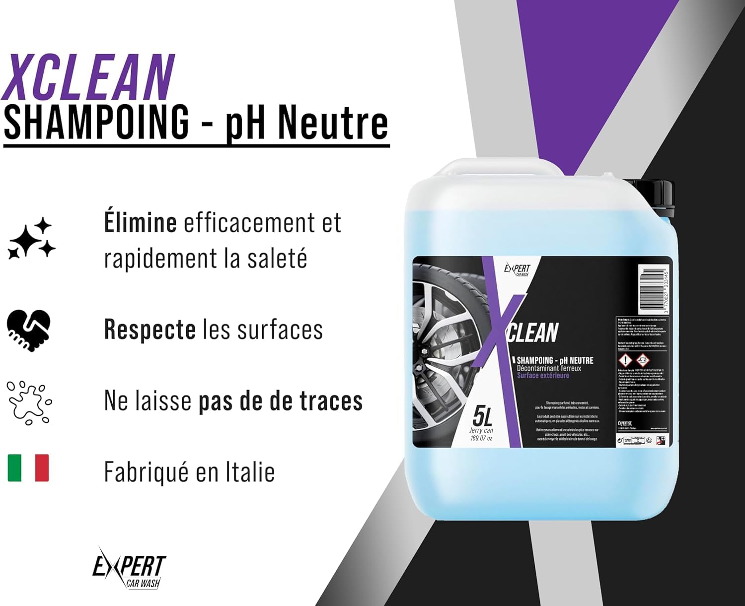 X Clean Shampoing pH neutre 25L - carton de 12
