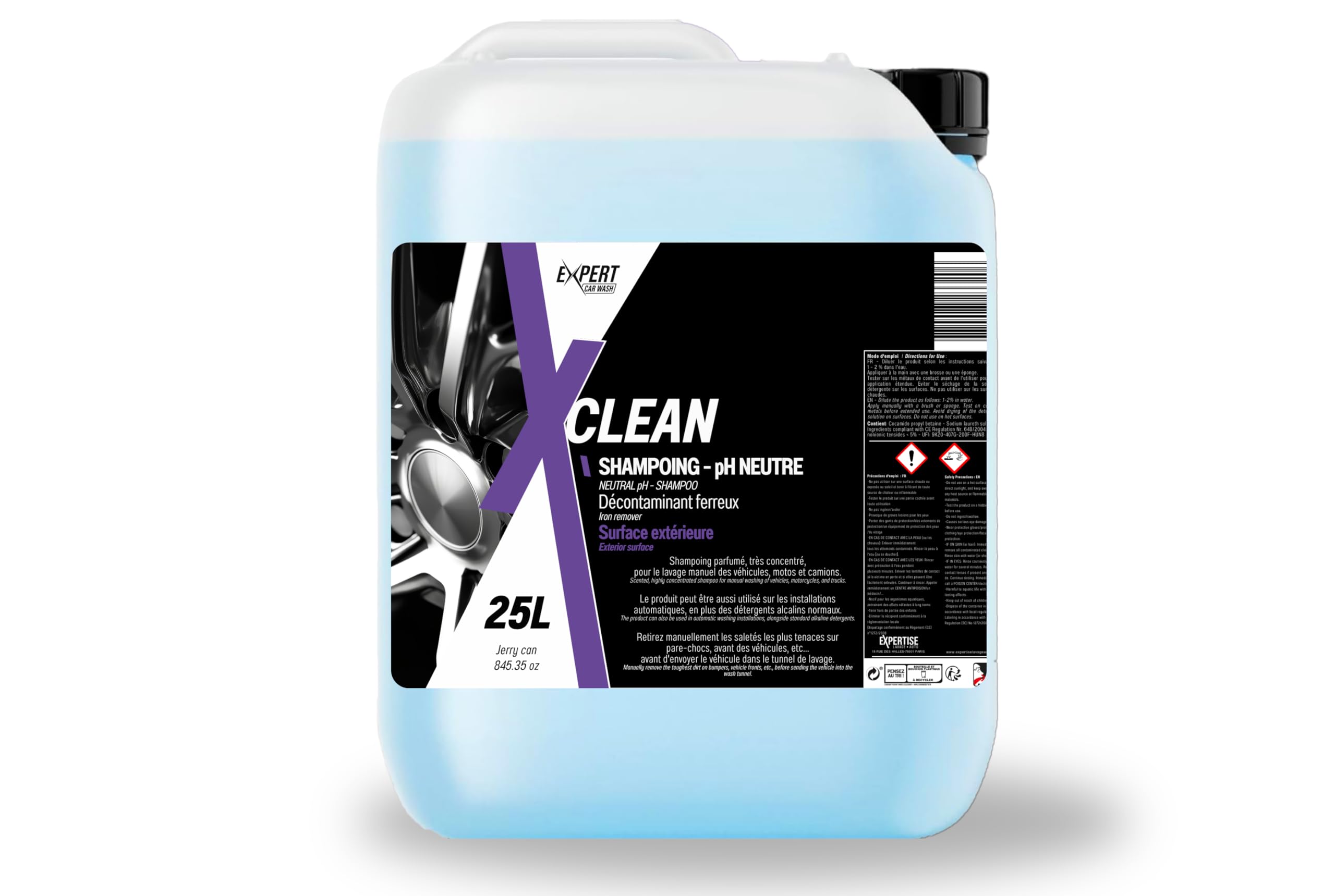 X Clean Shampoing pH neutre 25L - carton de 12
