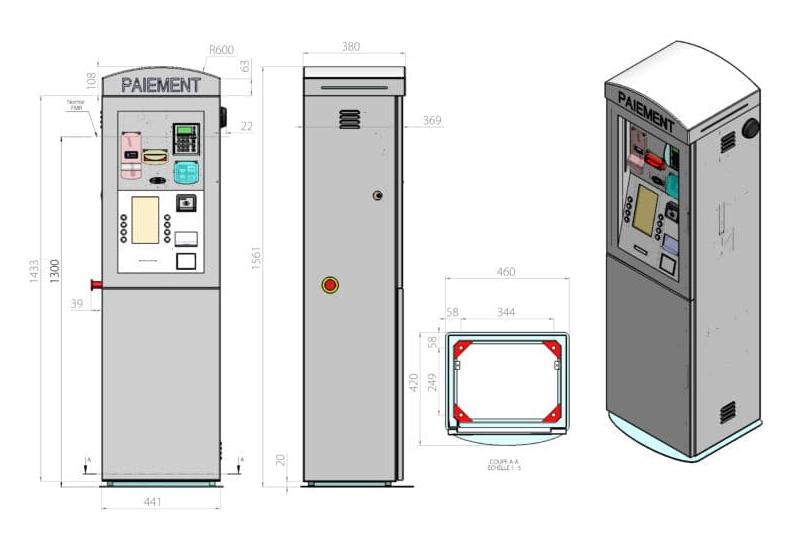 Borne Startbox Evo Color Tactile 8" pour station de lavage auto, équipement professionnel et pièces détachées.