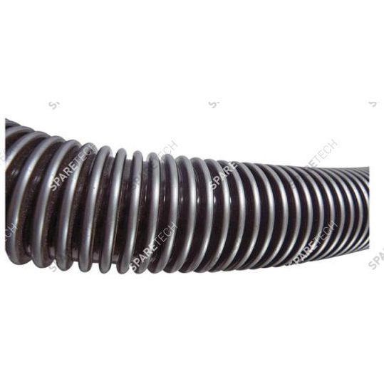 Tuyau aspiration flexible argent/noir au mètre D38mm, par 30 mètres pour station de lavage auto et équipement professionnel