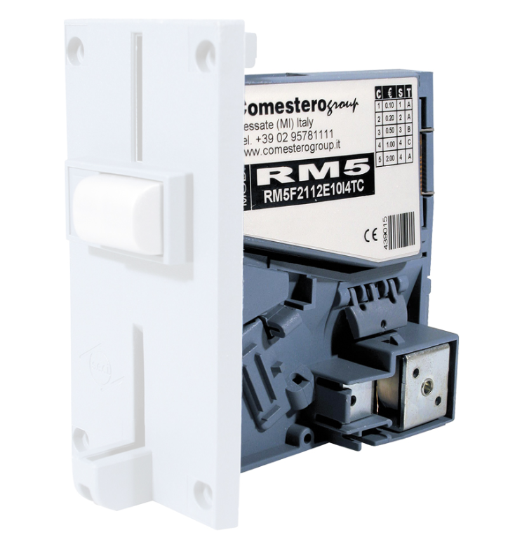 Monnayeur électronique RM5 pour station de lavage auto, idéal comme équipement professionnel pour le lavage auto et pièces détachées.