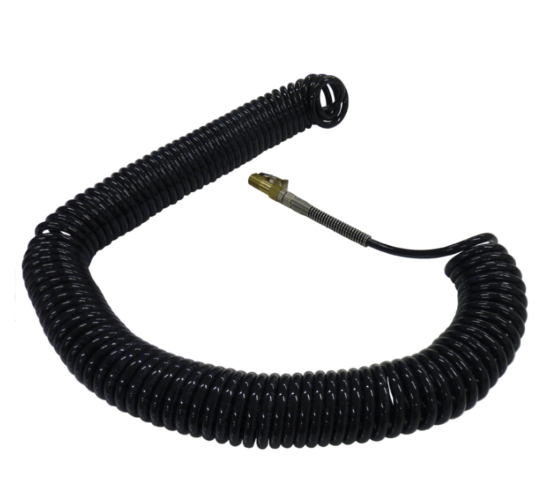 Tuyau spiralé avec connexion pour gonflage de pneus 1/8