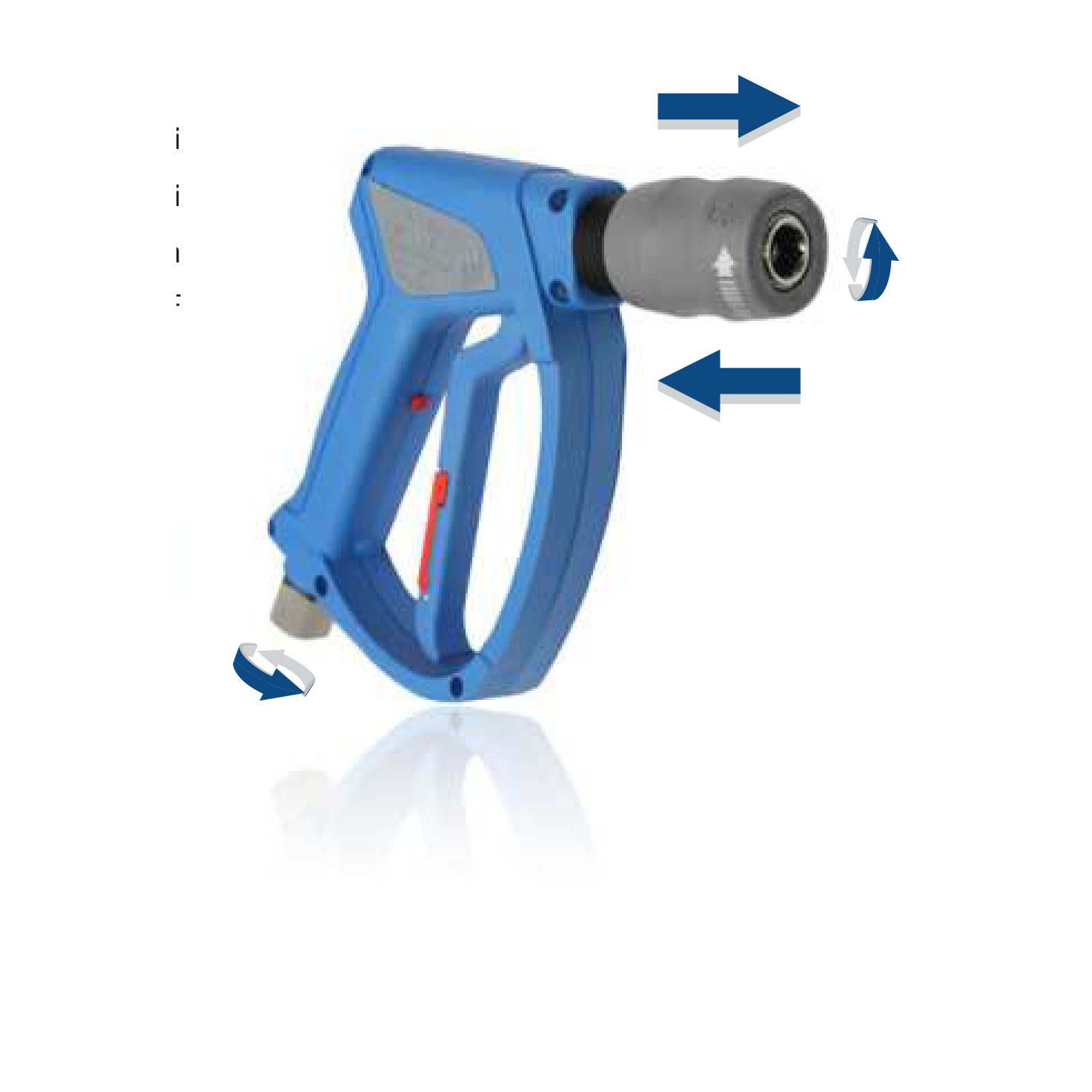 SGS 35 Pistolet HP, bille en céramique, avec raccord à bille