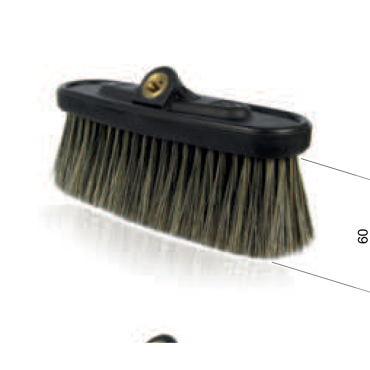 Brosse de lavage pour voiture avec poils synthétiques