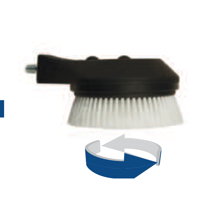 Brosse de lavage en deux parties