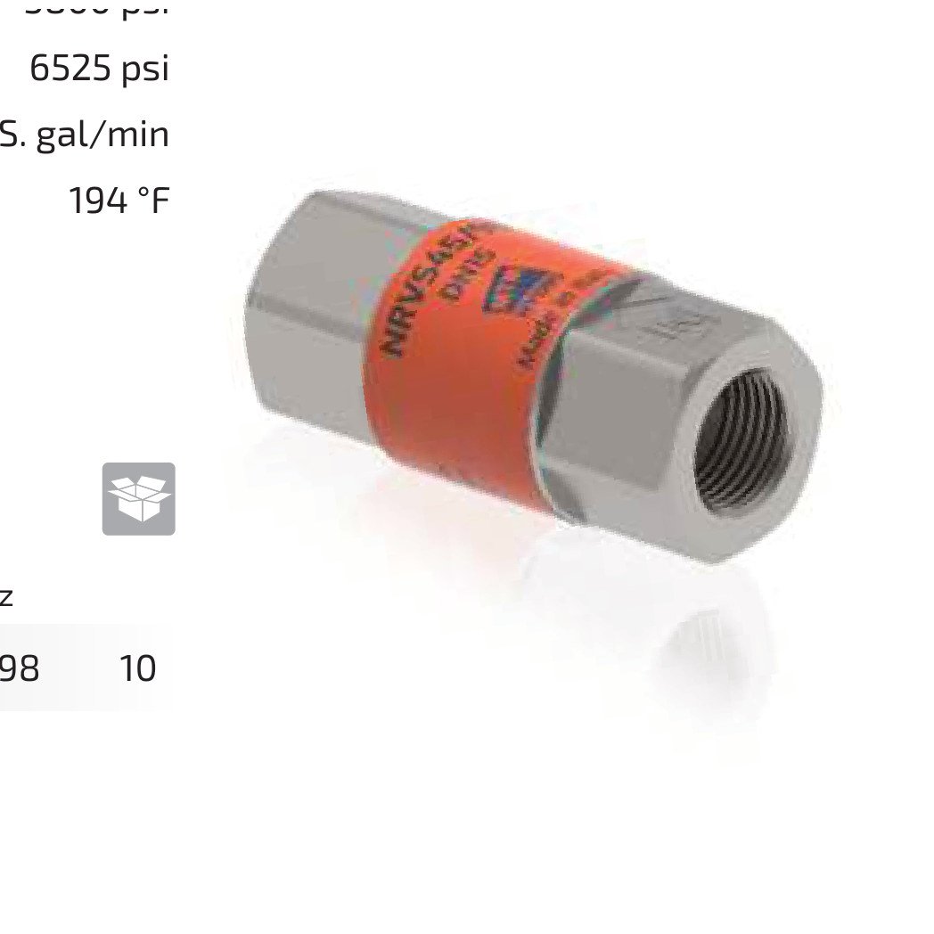 Clapet anti-retour NRVS45/30