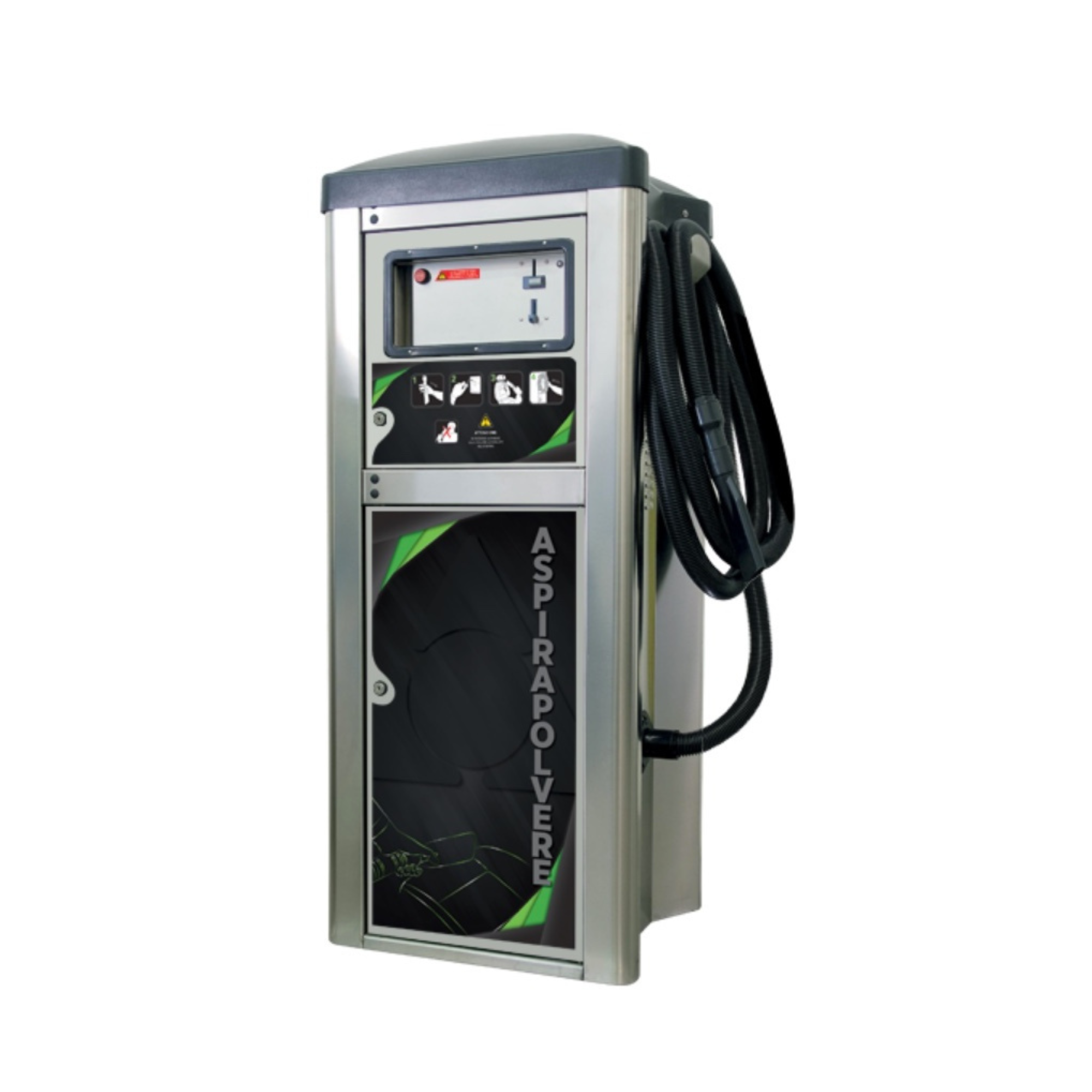 ASPIRATEUR AUTONETTOYANT TURBINE 2,2 KW TRI pour station de lavage auto professionnel, équipement inox avec pièces détachées.