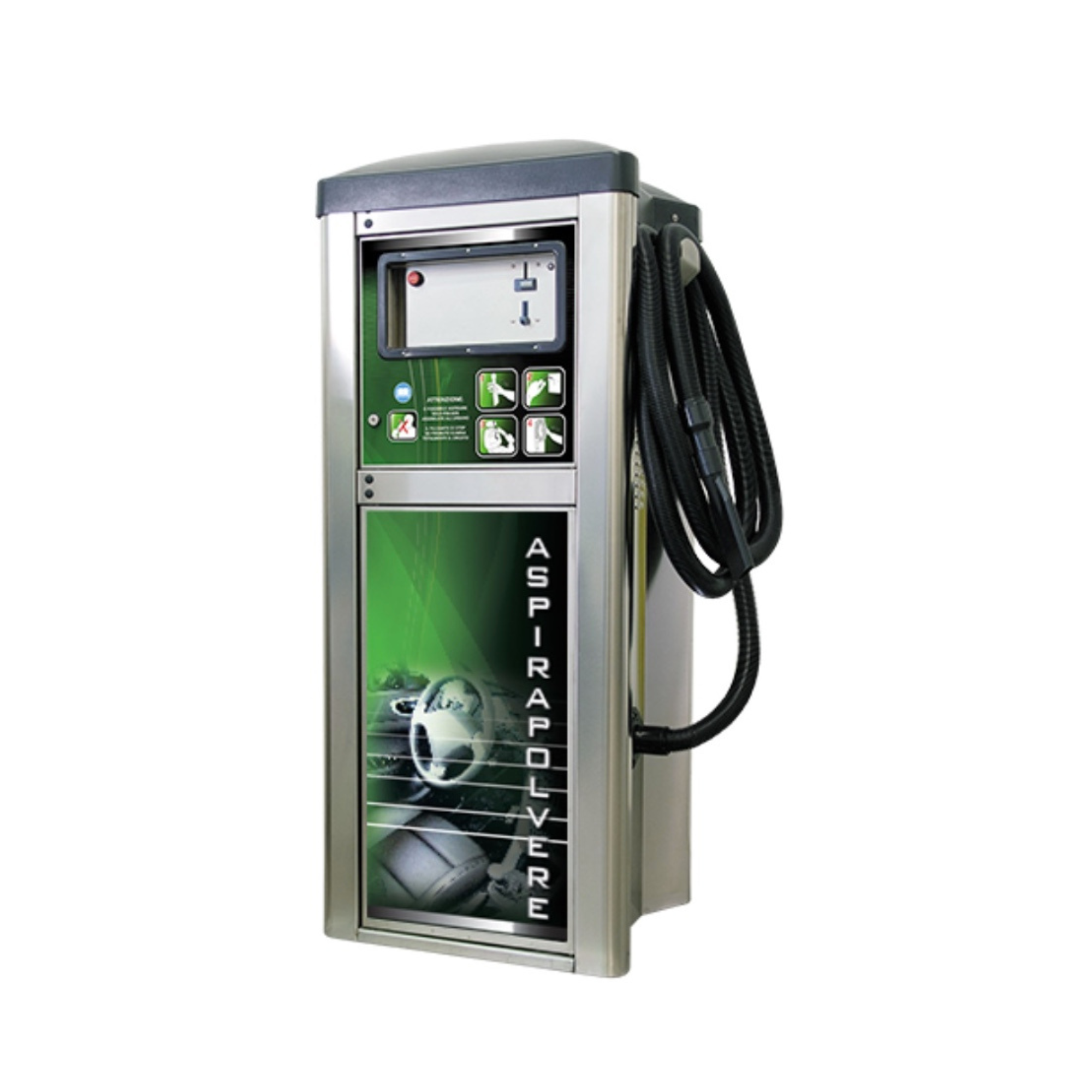 ASPIRATEUR FILTRE CLASSIQUE TURBINE 2,2 KW TRI pour station de lavage auto, équipement professionnel robuste en inox.