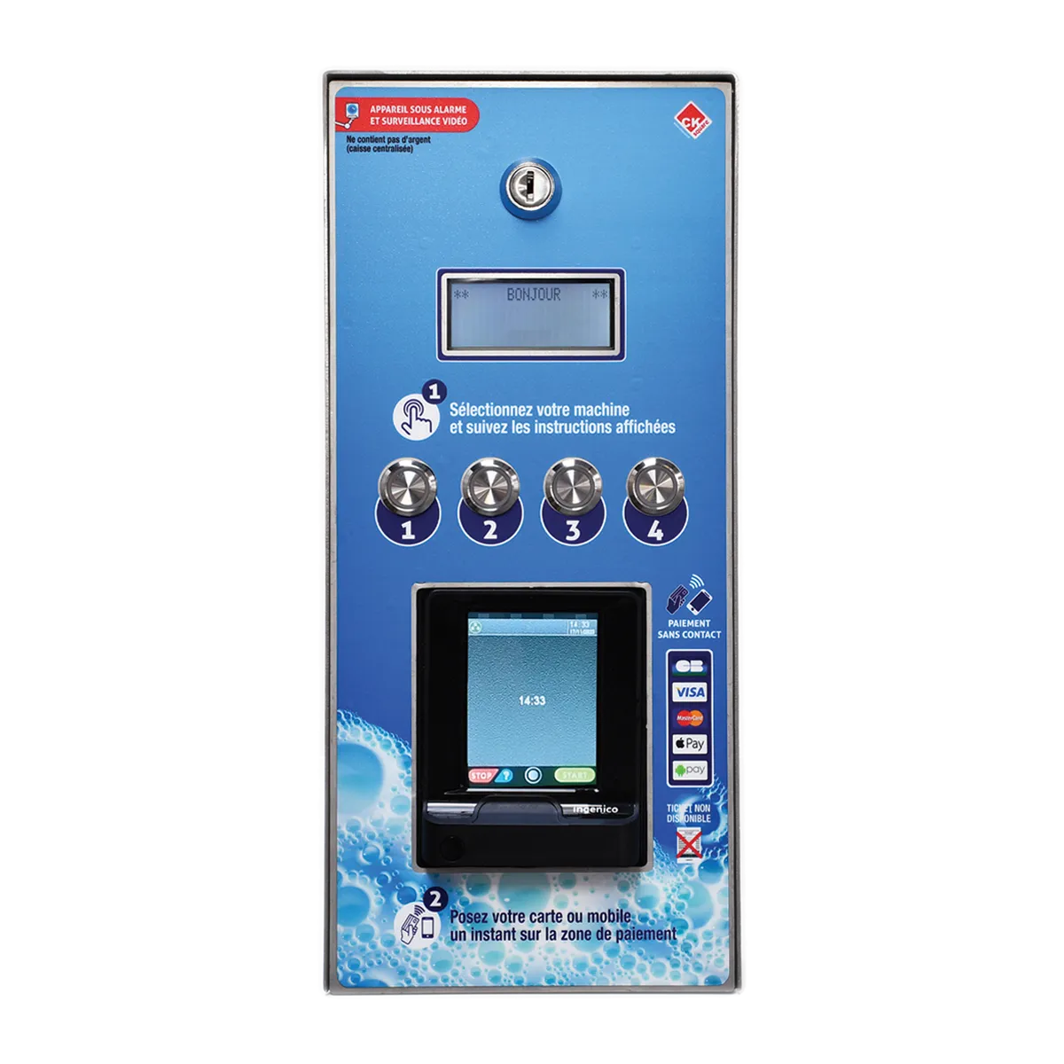Box CB Paiement Sans Contact CK Square | Station Lavage Auto