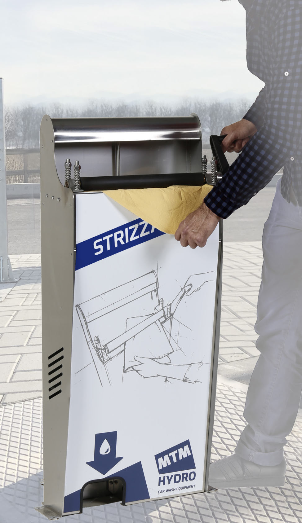 Support mural SQUEEZY pour essorage - Accessoire lavage