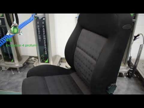 Siège de voiture avec Borne Diffuseur 4 Parfums – Modèle EPP 4ES – Pompes Inox pour station de lavage auto professionnelle.