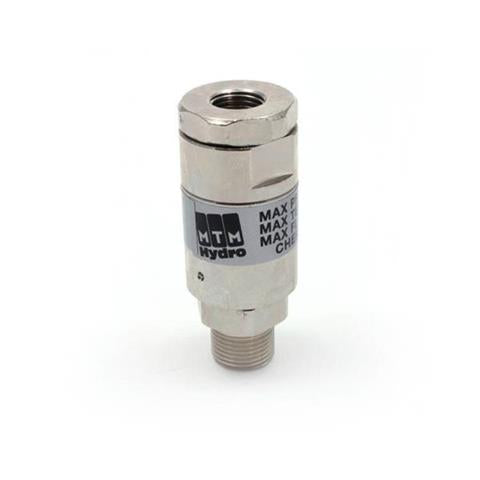 Connecteur de rampe - droit MTM Hydro (1/4" GF x 3/8" GM, 280 bar) - station de lavage auto