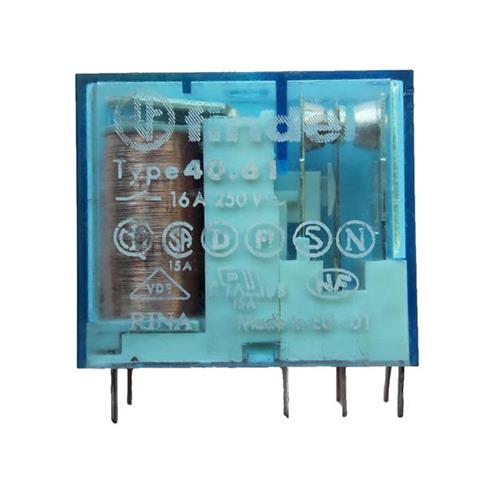 Relais Finder 40.61 (24 V CC 16 A) | Relais miniature pour circuit imprimé / socle SPDT