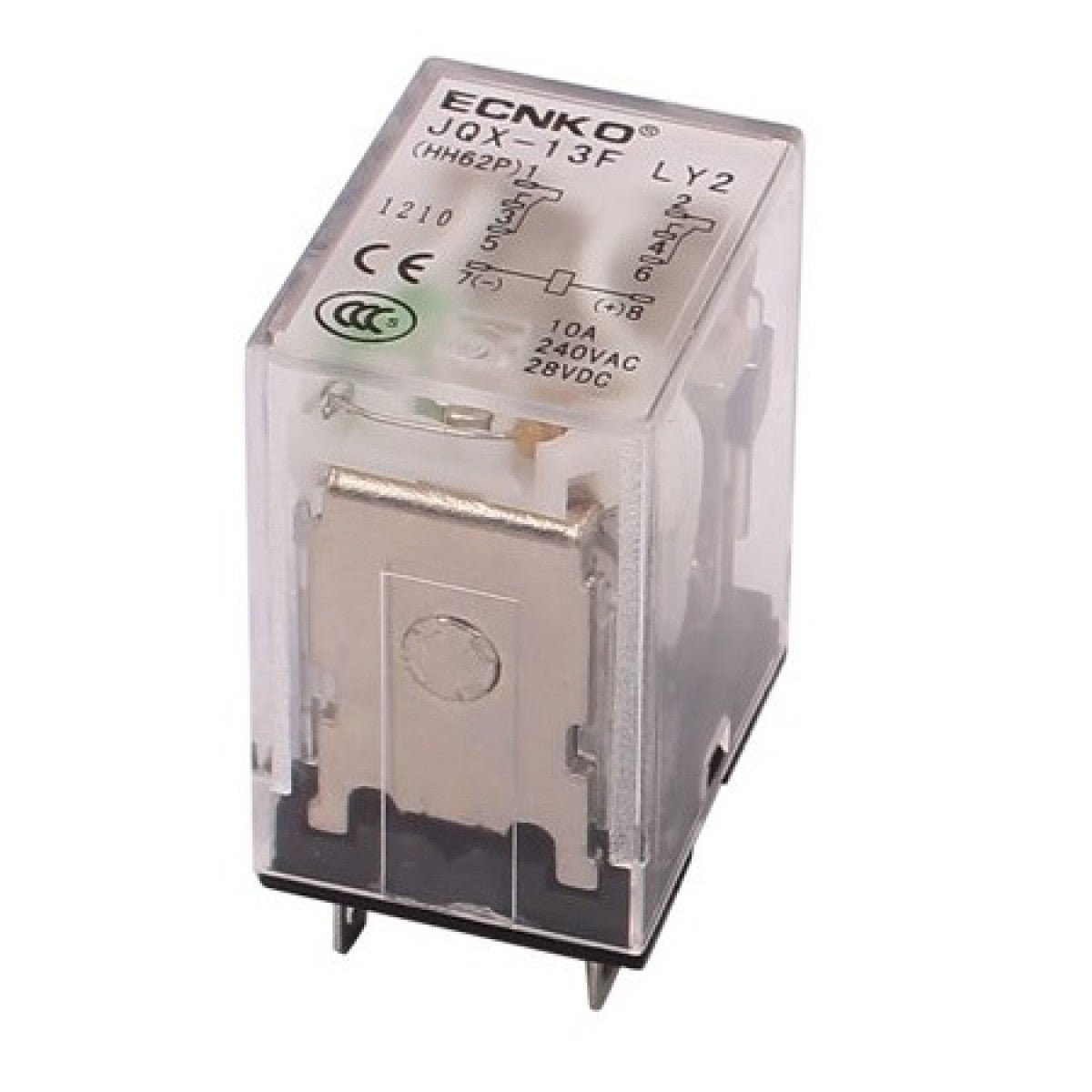 Relais 24VDC 10A 2x NO/NC sans base - Composant électrique pour station de lavage auto