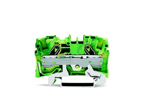 TOPJOBS : connecteur à 2 fils, 6 mm², jaune-vert. WAGO (2006-1207)