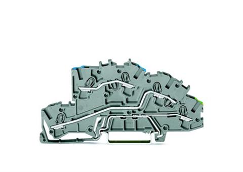 TOPJOBS connecteur à étages 2,5 mm² N/L/PE gris WAGO (2003-7646)