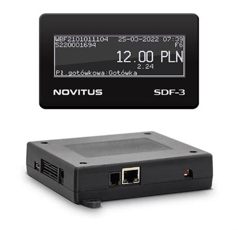 Appareil Novitus SDF-3 Light GSM (sans bloc d'alimentation) avec écran et modem GSM