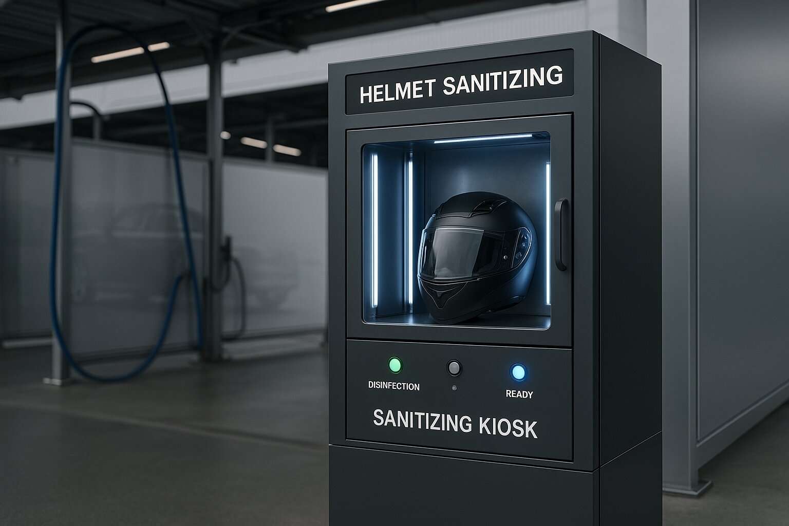 Désinfectant Casque Moto | Borne Station Lavage