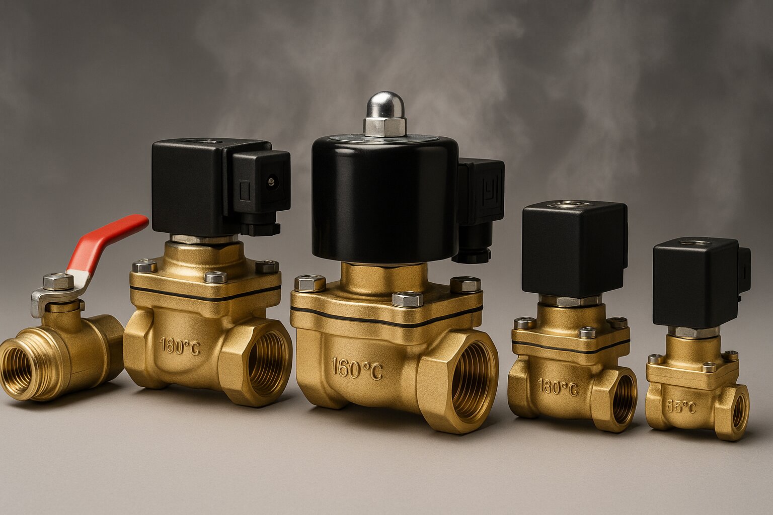Eau chaude et électrovannes eau 180°C
