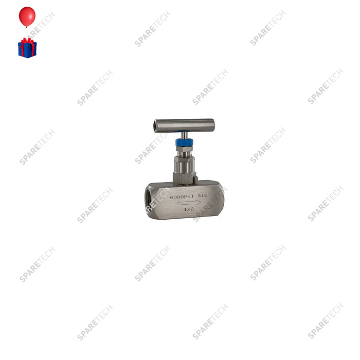 Vanne à pointeau inox FF1/2"