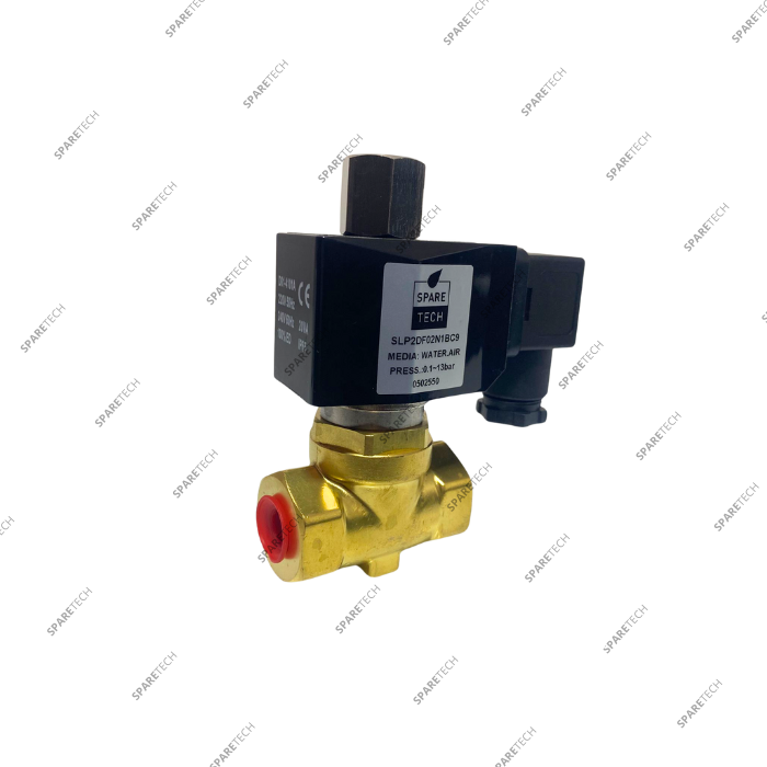 Electrovanne laiton FF1/4 220V NBR NO pour lavage auto professionnel