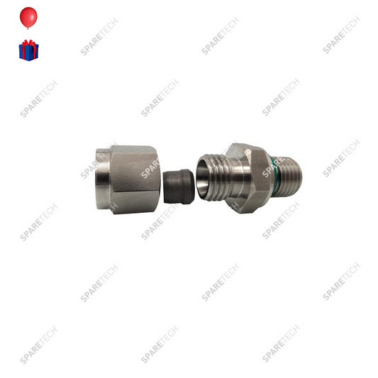Raccord olive inox simple DN8mm M1/4"