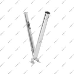 Support de lance double en inox, fixationau sol, Mosmatic N°29.124