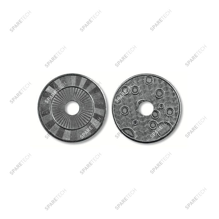 Jeton inox troué Ø28x1.85mm — trou Ø6mm — Lot de 100