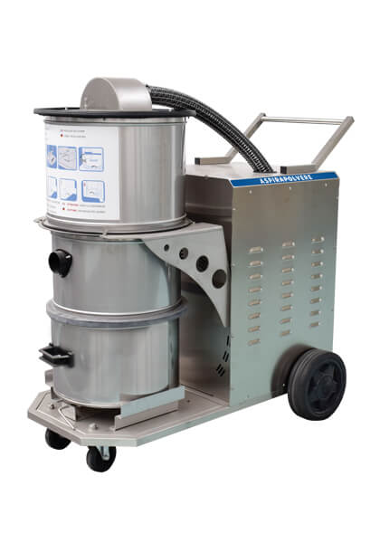 Aspirateur professionnel 400V sur roues avec filtre autonettoyant