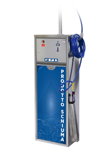 Borne moussante 230V 200W pour nettoyage jantes