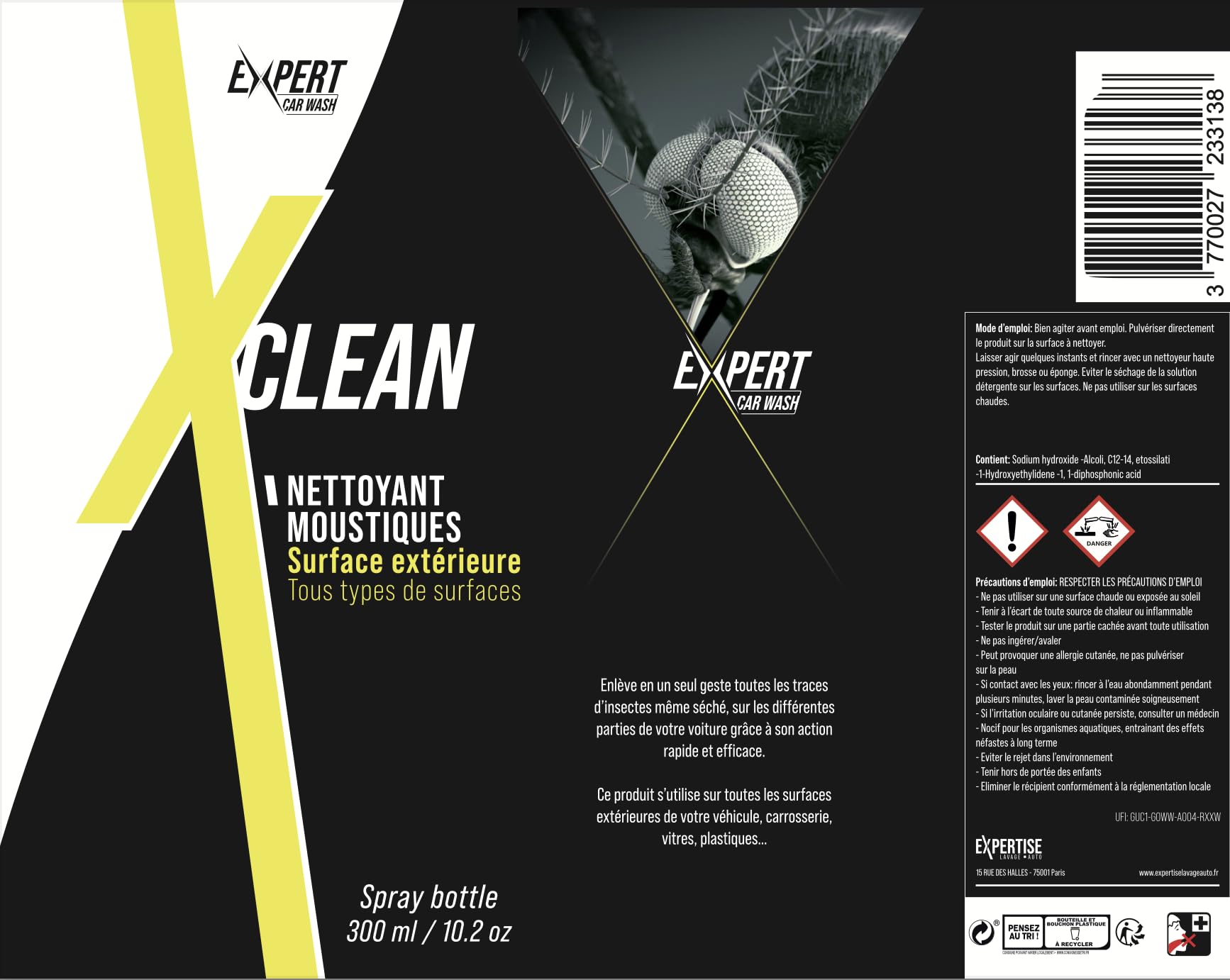 X Clean Nettoyant moustiques 300 ml - carton de 12