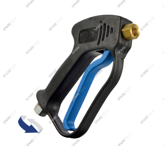 Pistolet à fuite AURA 25L/min avec raccord tournant inox pour station de lavage auto professionnel, équipement et pièces détachées.