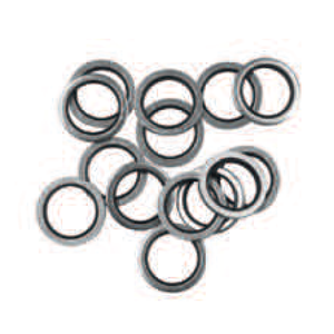 Rondelle d'étanchéité acier/caoutchouc