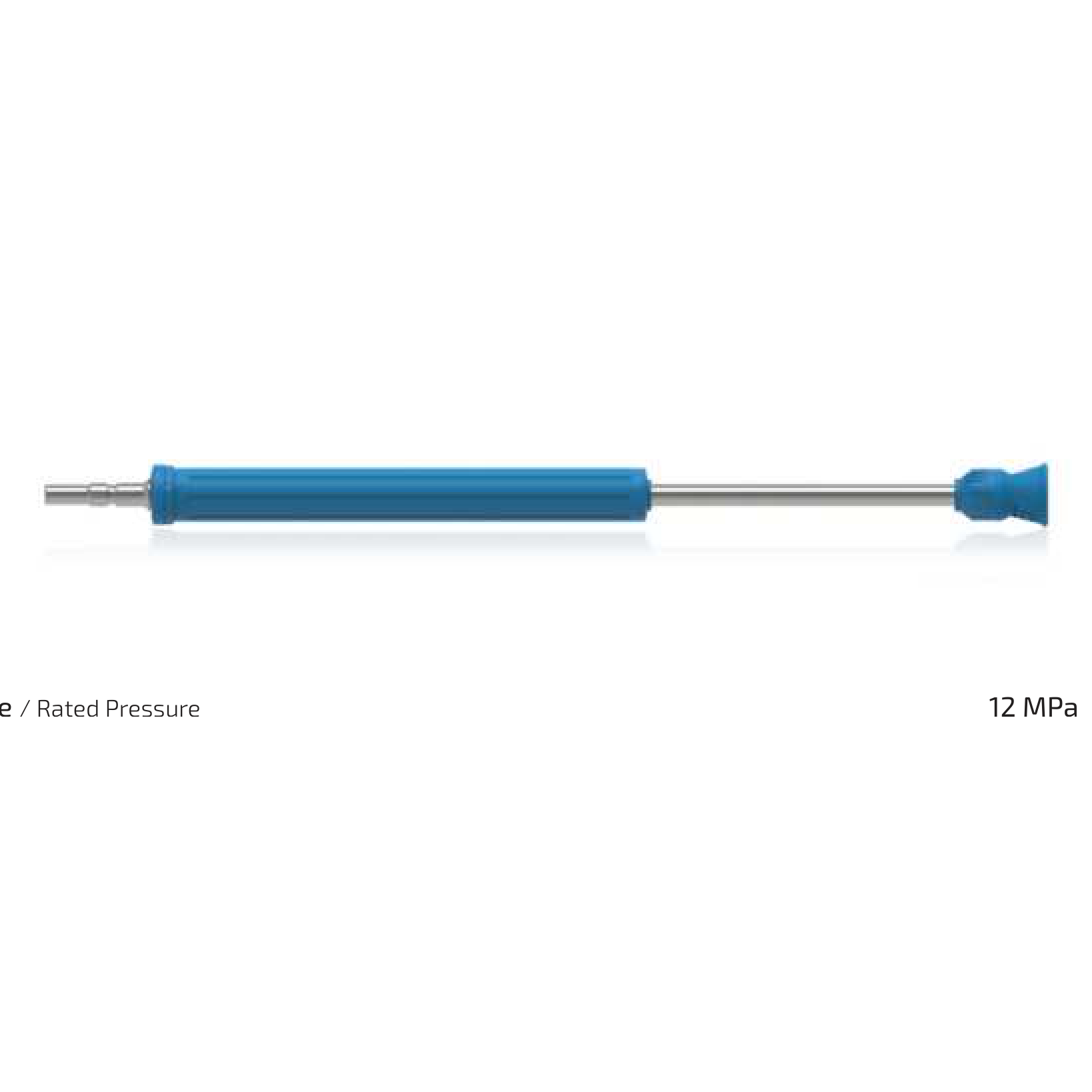 Lance simple RLF28 droite R 1/4 M avec protège-buse NPF45