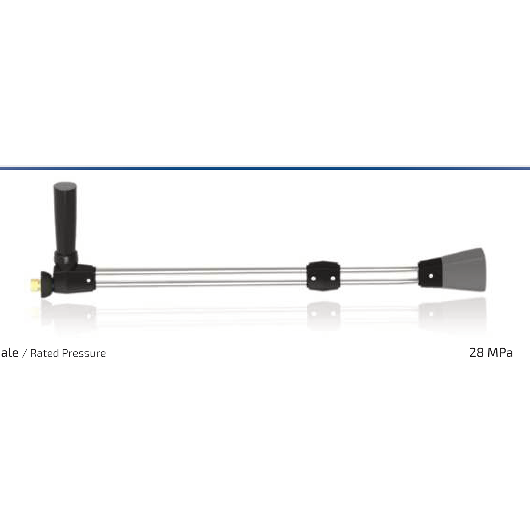 Embout horizontal DLE31 à double lance avec joint en acier inoxydable
