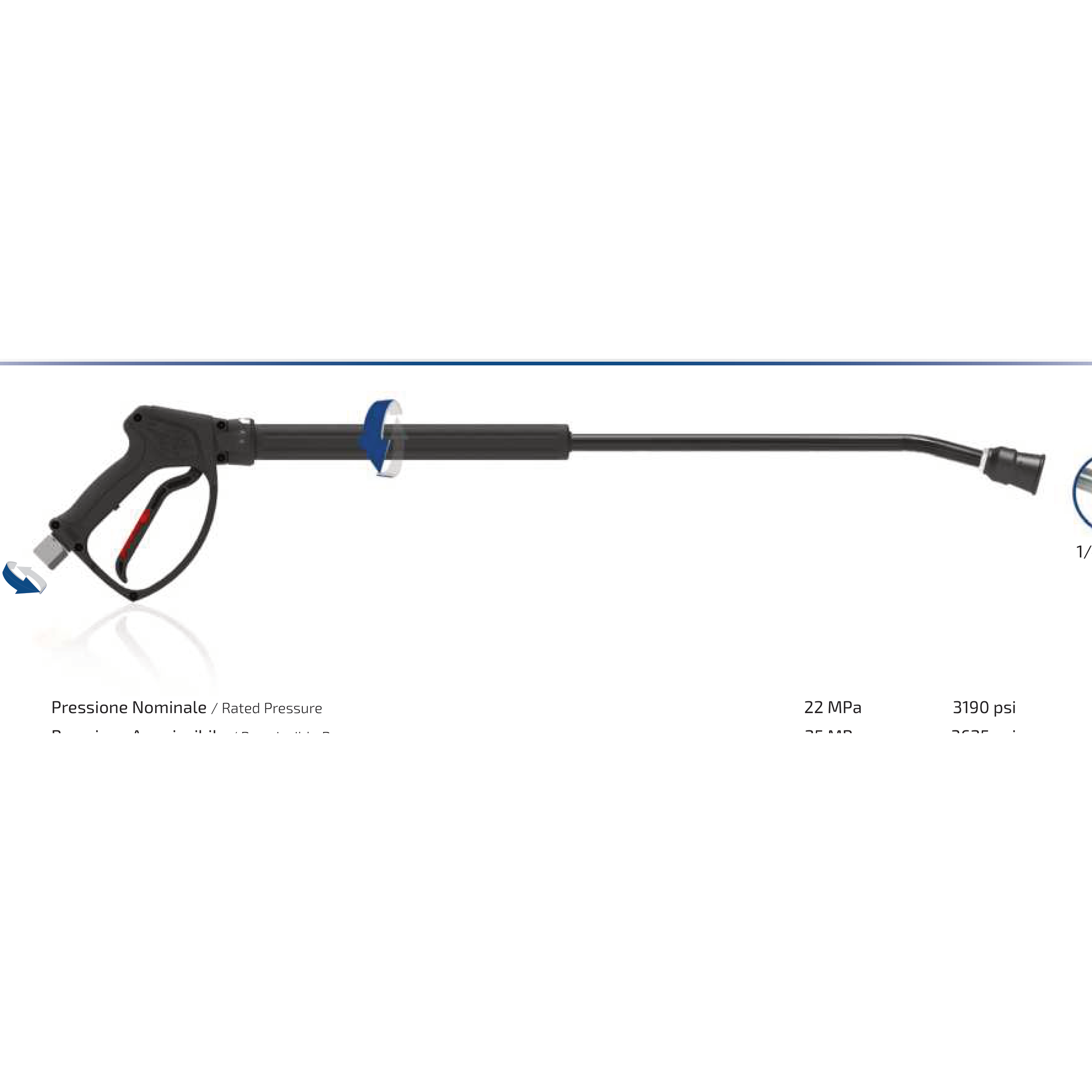 Pistolet HP WG25 avec lance RLS