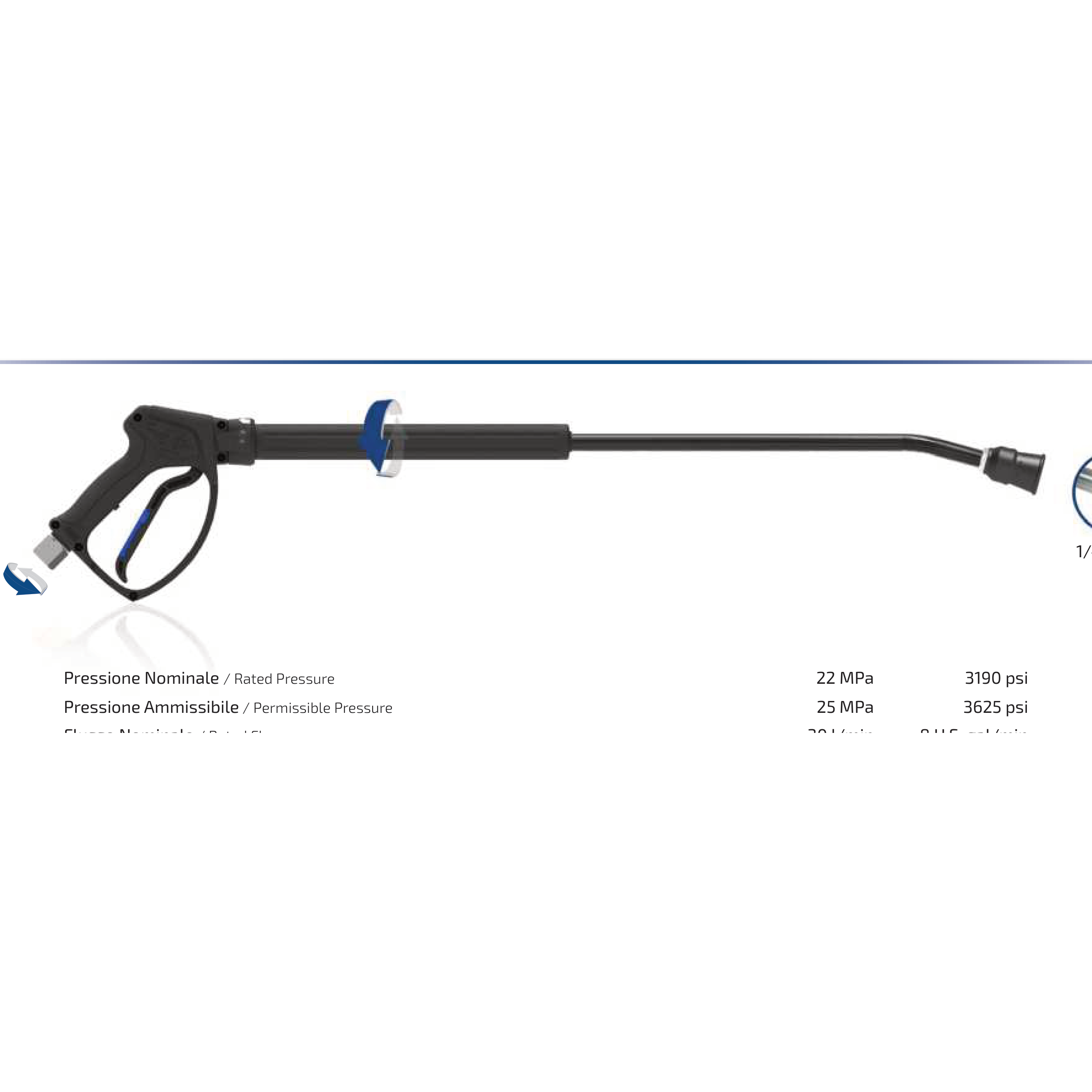 WG25 Pistolet HP à fuite permanente avec lance RLS