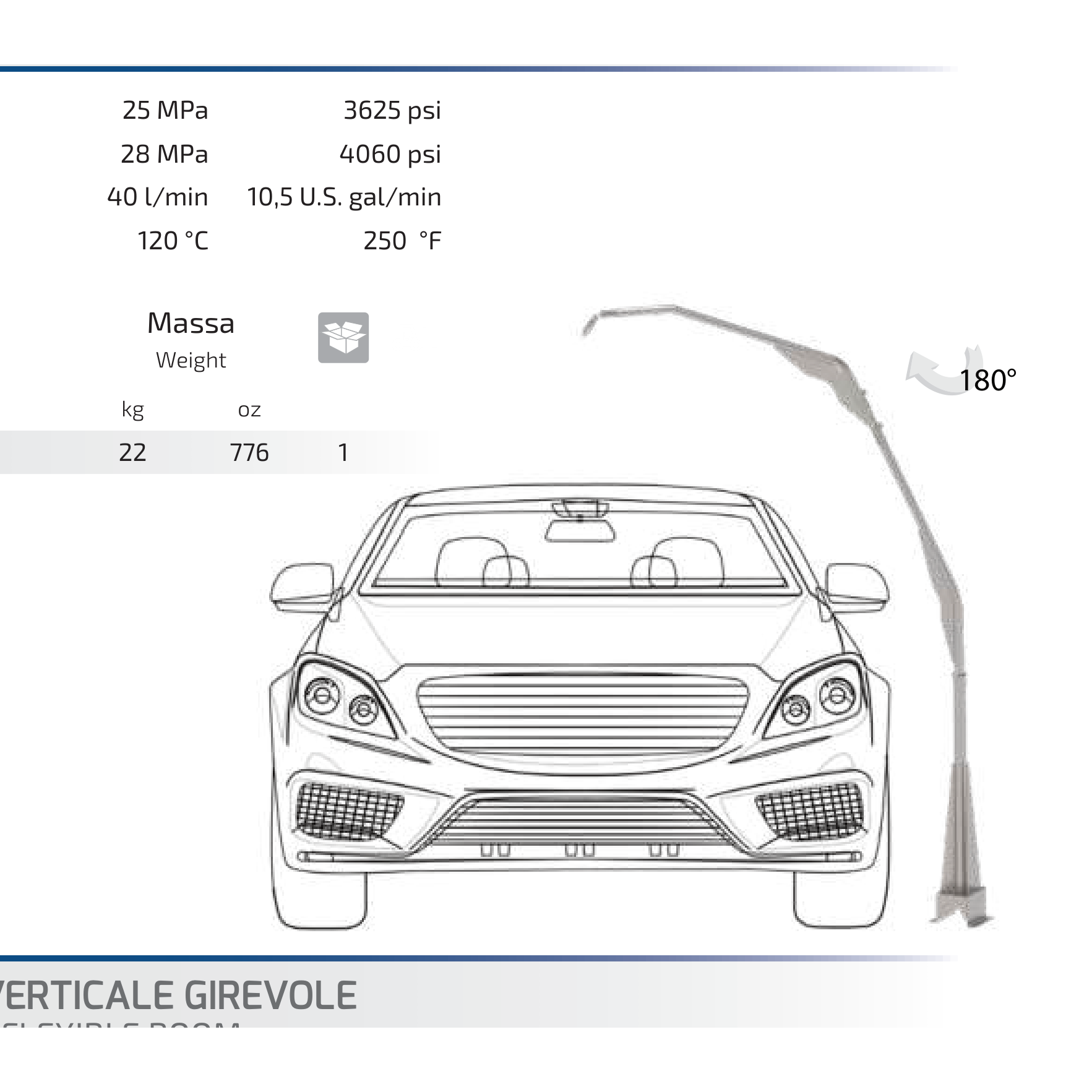 Bras vertical flexible en acier inoxydable, raccordement mural