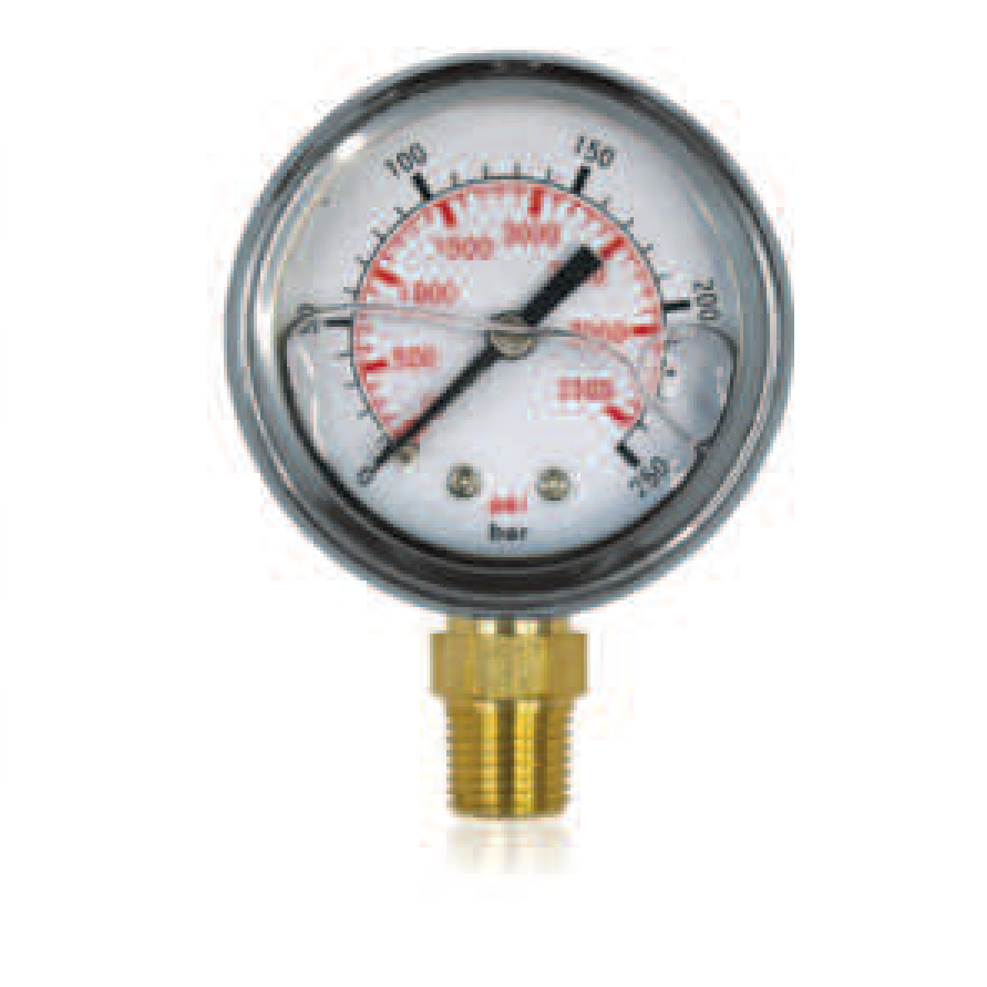 Manomètre à glycérine d. 52 INOX G 1/4 radial