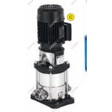 Pompe verticale EBARA EVMS3 13N5-1,5 KW TRI pour lavage auto