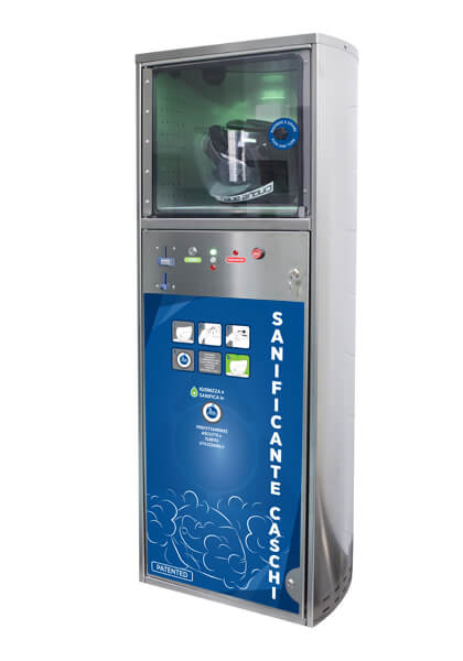 Machine désinfectante casques acier inox 304 pour stations lavage auto