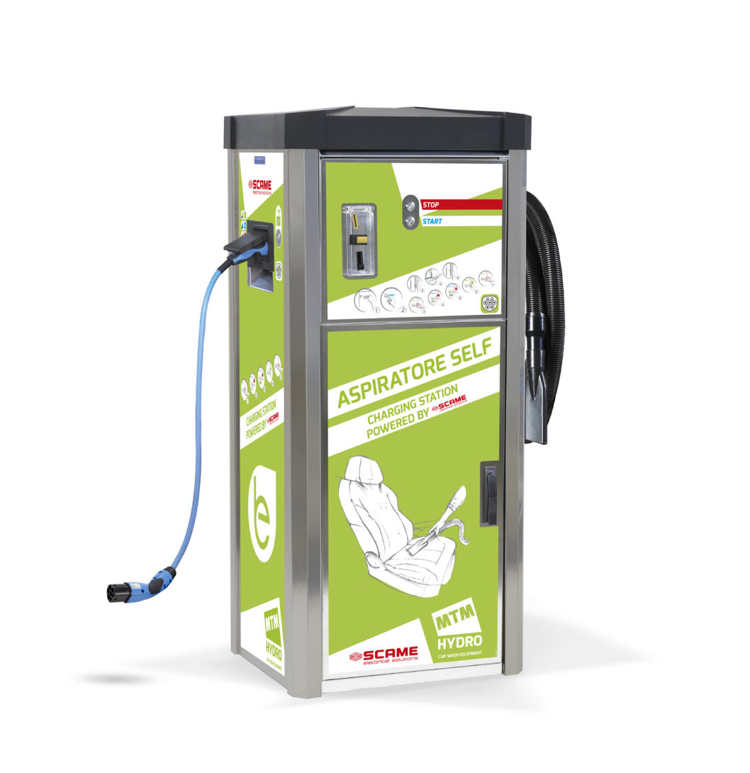 Aspirateur libre-service 2,2 kW avec chargeur EV - Pro