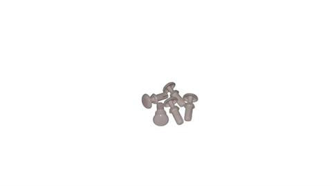 Rivet en plastique (polyamide) à enfoncer, pour les capots des systèmes de paiement, 4-5 mm [SR-3065W]