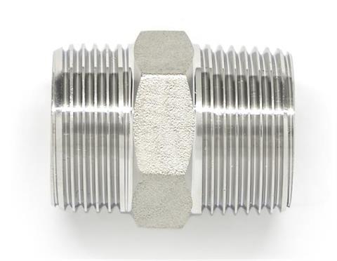 Raccord/adaptateur à face plate BSPP(G) x BSPT 1" SS316 HydroPress en acier inoxydable