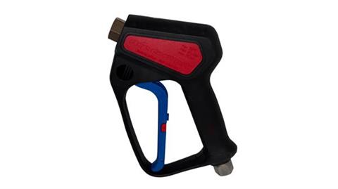 Pistolet R+M ST-2600 avec émerillon 3/8" F, arrêt de gel, corps noir, gâchette bleue, mécanisme de verrouillage rouge, panneau rouge, logo BKF [202 600 584]. - station de lavage auto