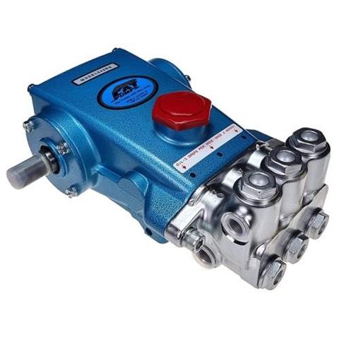 Pompe haute pression CAT 340 RS (bleue), 13 l/min, arbre 20mm (sortie gauche)